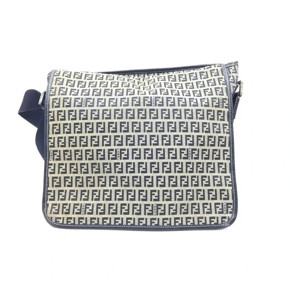 Fendi Zucchino Canvas Messenger Bag Unisex - Picture 1 of 7